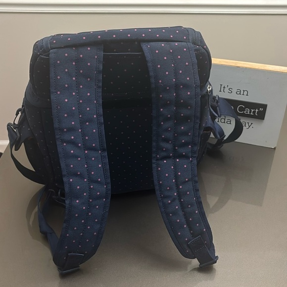 Matilda Jane Backpack Cooler Bag Navy Blue with Polka Dots - Picture 5 of 7